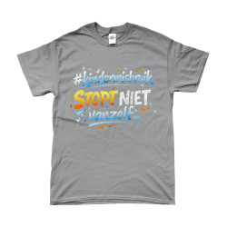 T-Shirt - Kindermisbruik Stopt Niet Vanzelf | Full Color bedrukte Kleding