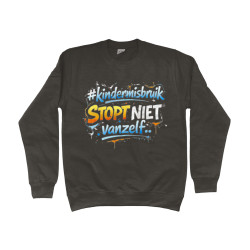 Sweater - Kindermisbruik Stopt Niet Vanzelf | Full Color bedrukte Kleding