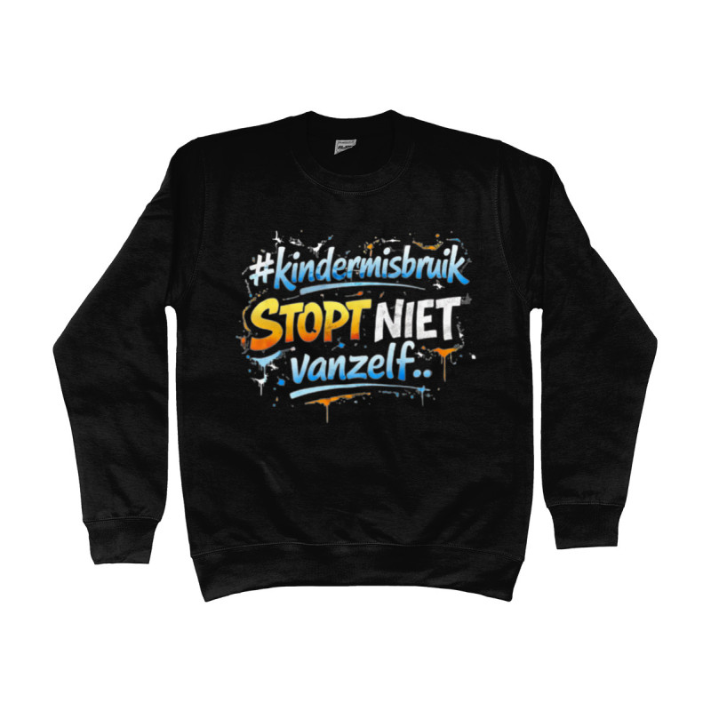 Sweater - Kindermisbruik Stopt Niet Vanzelf | Full Color bedrukte Kleding
