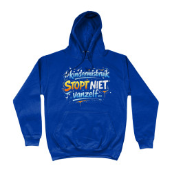 Hoodie - Kindermisbruik Stopt Niet Vanzelf (Child Abuse Doesn't Stop on Its Own) | Full Color printed Clothing