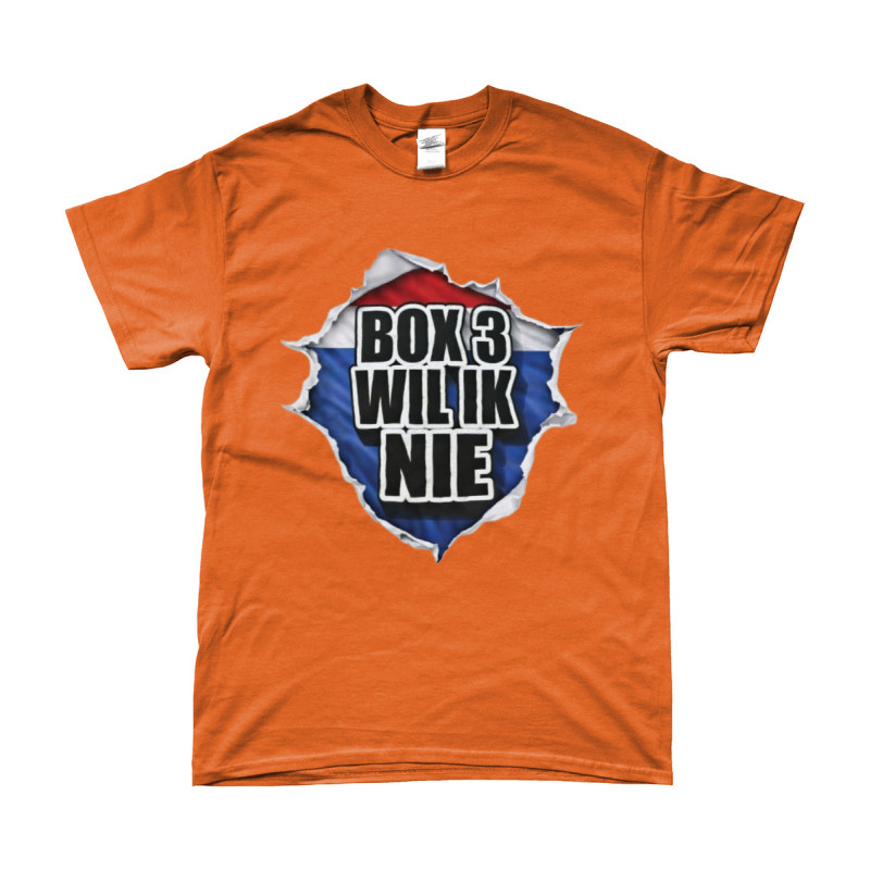 Box3 Wil Ik Nie | Bedrukte Kleding | Full Color