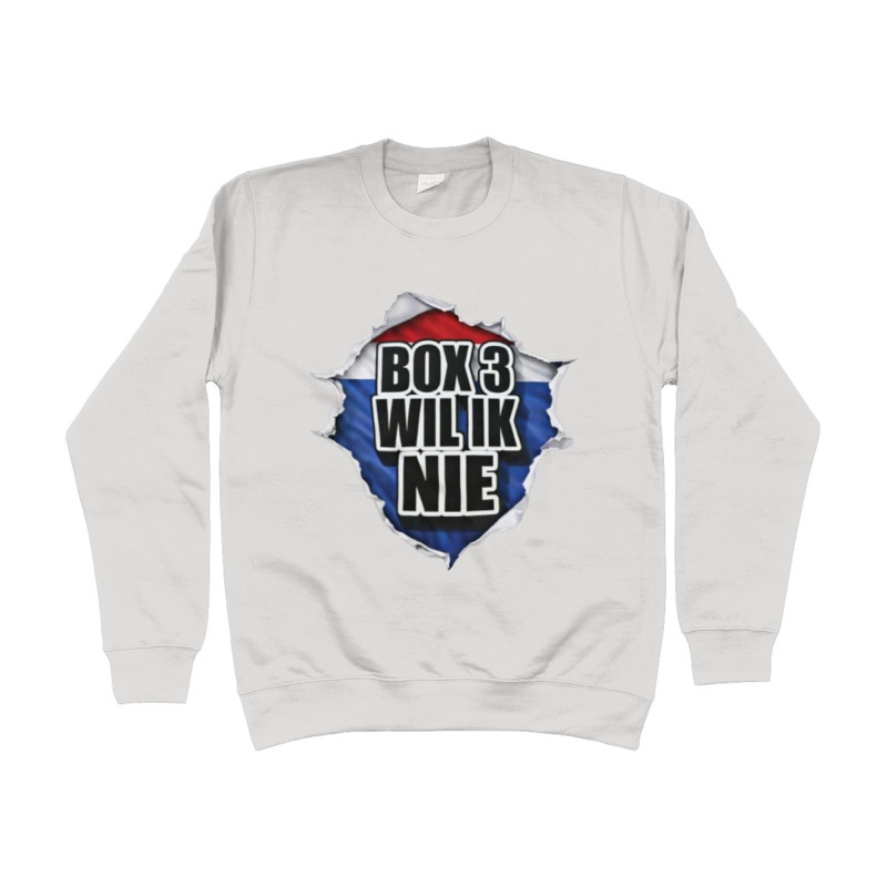 Box3 Wil Ik Nie | Full Color Printed Sweat Shirt