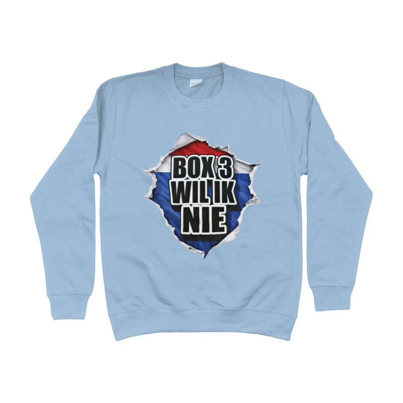 Box3 Wil Ik Nie | Full Color Printed Sweat Shirt