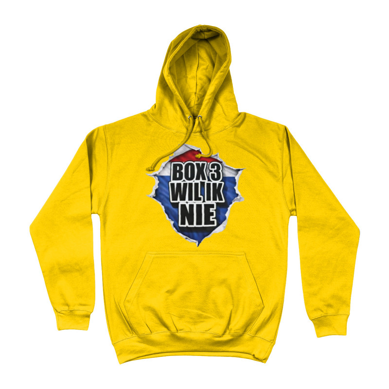 Hoodie - Box3 Wil Ik Nie | Full Color printed Hoodie