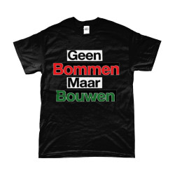 Geen Bommen Maar Bouwen | Bedrukte Kleding | Full Color