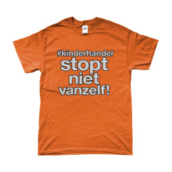 T-Shirt - Kinderhandel Stopt Niet Vanzelf! | Full Color bedrukte Kleding
