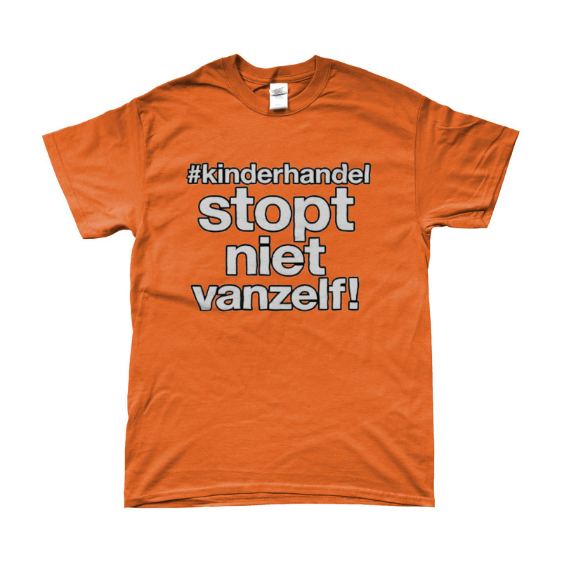 T-Shirt - Kinderhandel Stopt Niet Vanzelf! | Full Color bedrukte Kleding