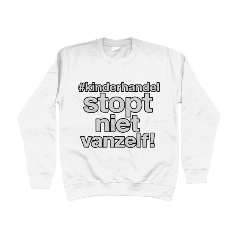 Sweat Shirt - Kinderhandel Stopt Niet Vanzelf | Full Color printed Clothing