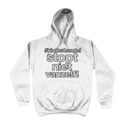 Hoodie - Kinderhandel Stopt Niet Vanzelf! | Full Color bedrukte Kleding