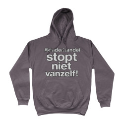 Hoodie - Kinderhandel Stopt Niet Vanzelf! | Full Color bedrukte Kleding