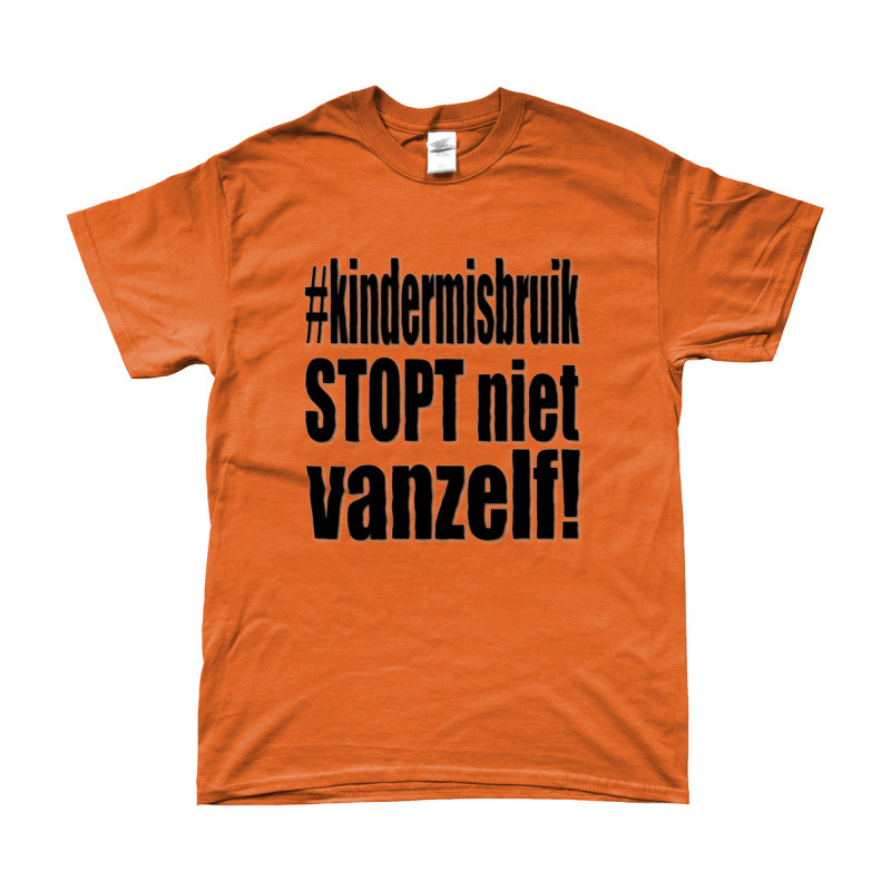 T-Shirt - Kindermisbruik Stopt Niet Vanzelf! | Full Color bedrukte Kleding