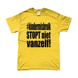 T-Shirt - Kindermisbruik Stopt Niet Vanzelf! | Full Color bedrukte Kleding