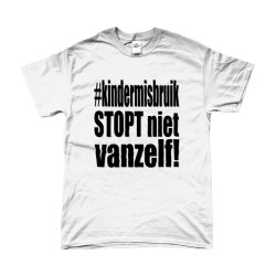 T-Shirt - Kindermisbruik Stopt Niet Vanzelf! | Full Color bedrukte Kleding