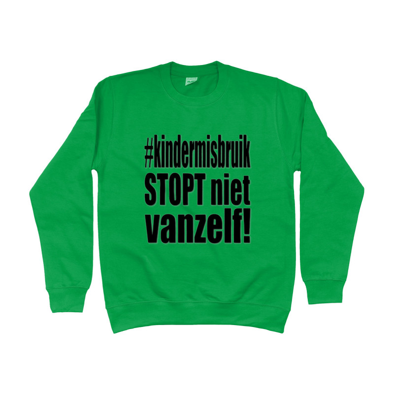 Sweater - Kindermisbruik Stopt Niet Vanzelf! | Full Color bedrukte Kleding