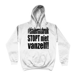 Hoodie - Kindermisbruik Stopt Niet Vanzelf! | Full Color bedrukte Kleding