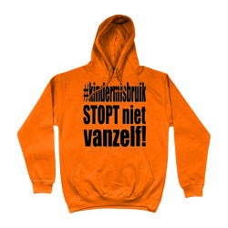 Hoodie - Kindermisbruik Stopt Niet Vanzelf! | Full Color bedrukte Kleding