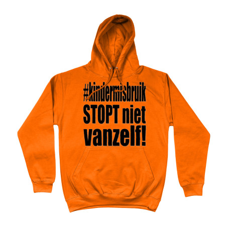 Hoodie - Kindermisbruik Stopt Niet Vanzelf! | Full Color bedrukte Kleding