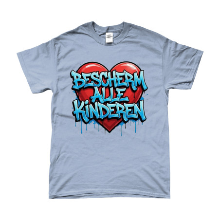 T-Shirt - Bescherm Alle Kinderen | Full Color bedrukte Kleding