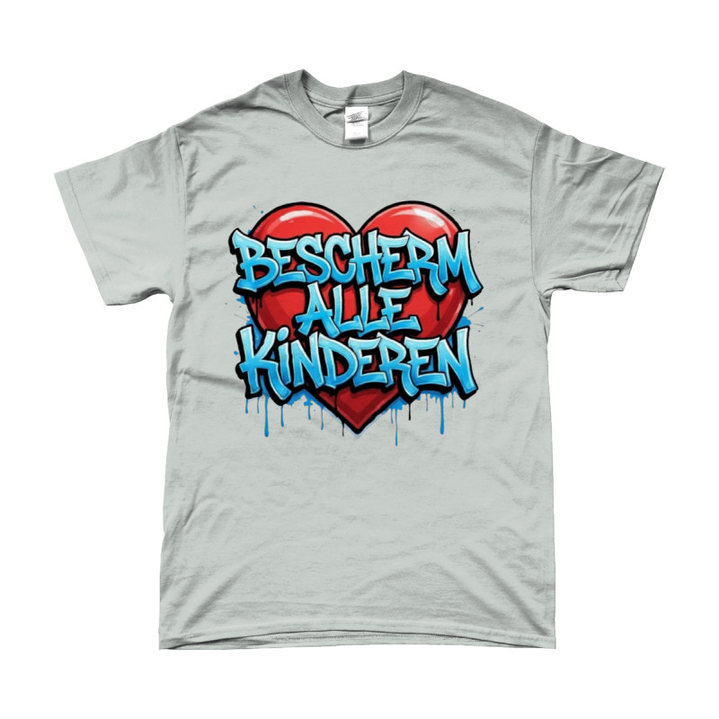 T-Shirt - Bescherm Alle Kinderen | Full Color bedrukte Kleding