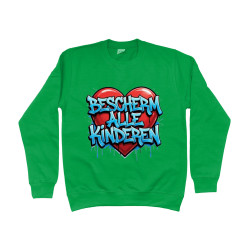 Sweater - Bescherm Alle Kinderen | Full Color bedrukte Kleding