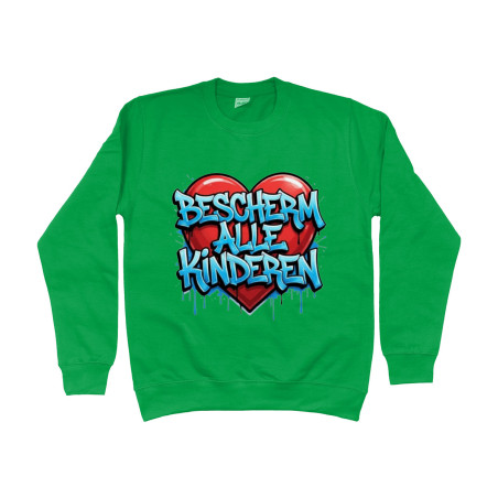 Sweat Shirt - Bescherm Alle Kinderen | Full Color printed Clothing
