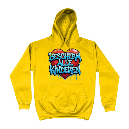 Hoodie - Bescherm Alle Kinderen | Full Color bedrukte Kleding