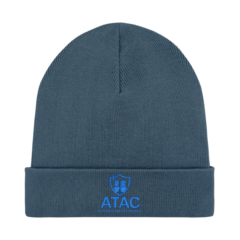 Rib Beanie - Embroidered - All Together Against Child Abuse | Full Color printed Clothing