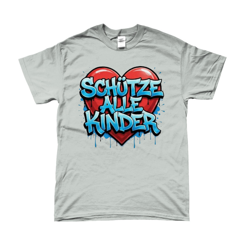 T-Shirt - Schütze alle Kinder | Full Color bedrukte Kleding