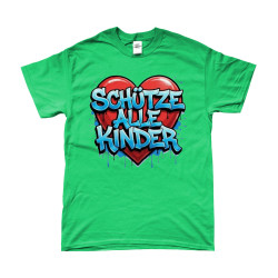T-Shirt - Schütze alle Kinder | Full Color bedrukte Kleding