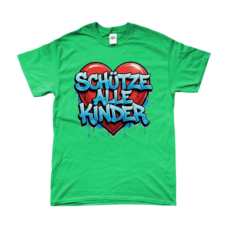 T-Shirt - Schütze alle Kinder | Full Color bedrukte Kleding
