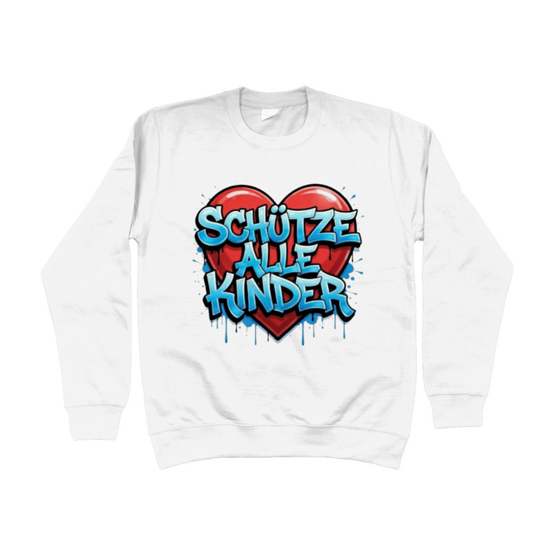 Sweat Shirt - Schütze alle Kinder| Full Color printed Clothing