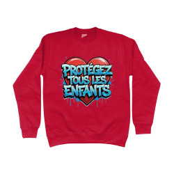 Sweater - Protéger Tous Les Enfants | Full Color bedrukte Kleding