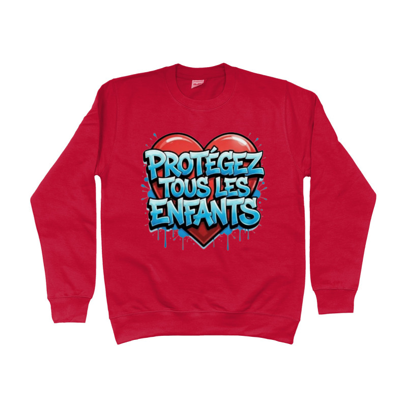 Sweater - Protéger Tous Les Enfants | Full Color bedrukte Kleding