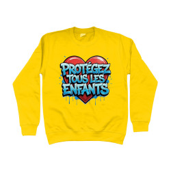 Sweater - Protéger Tous Les Enfants | Full Color bedrukte Kleding