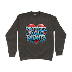 Sweater - Protéger Tous Les Enfants | Full Color bedrukte Kleding