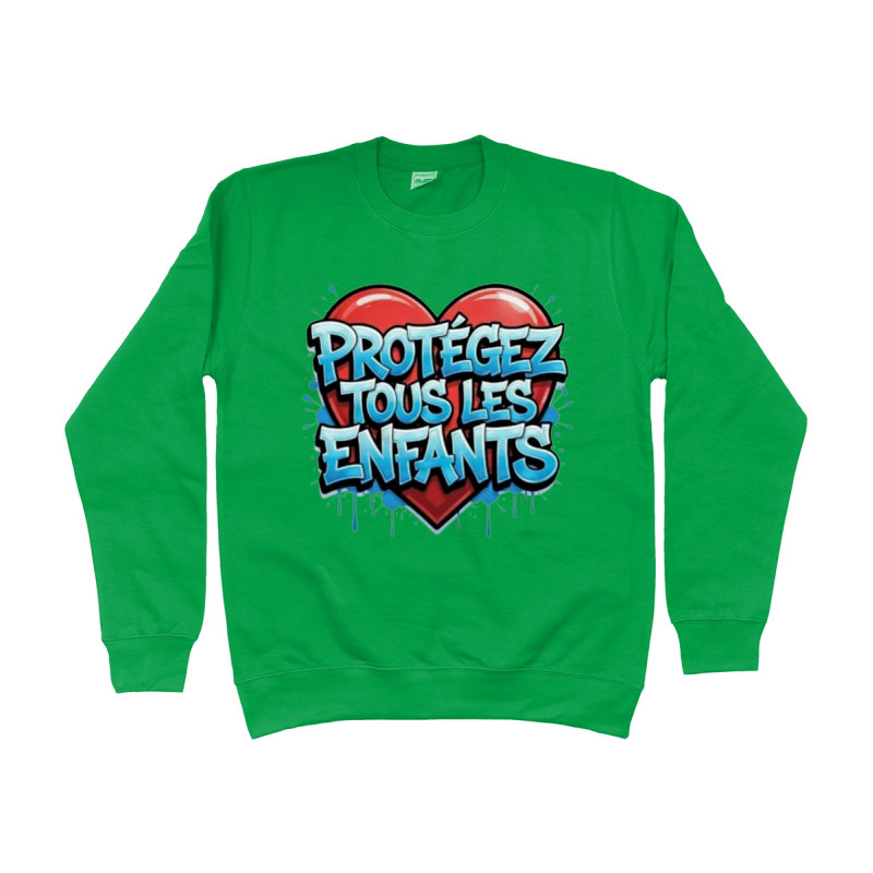 Sweater - Protéger Tous Les Enfants | Full Color bedrukte Kleding