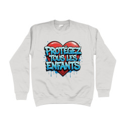 Sweat Shirt - Protéger Tous Les Enfants| Full Color printed Clothing