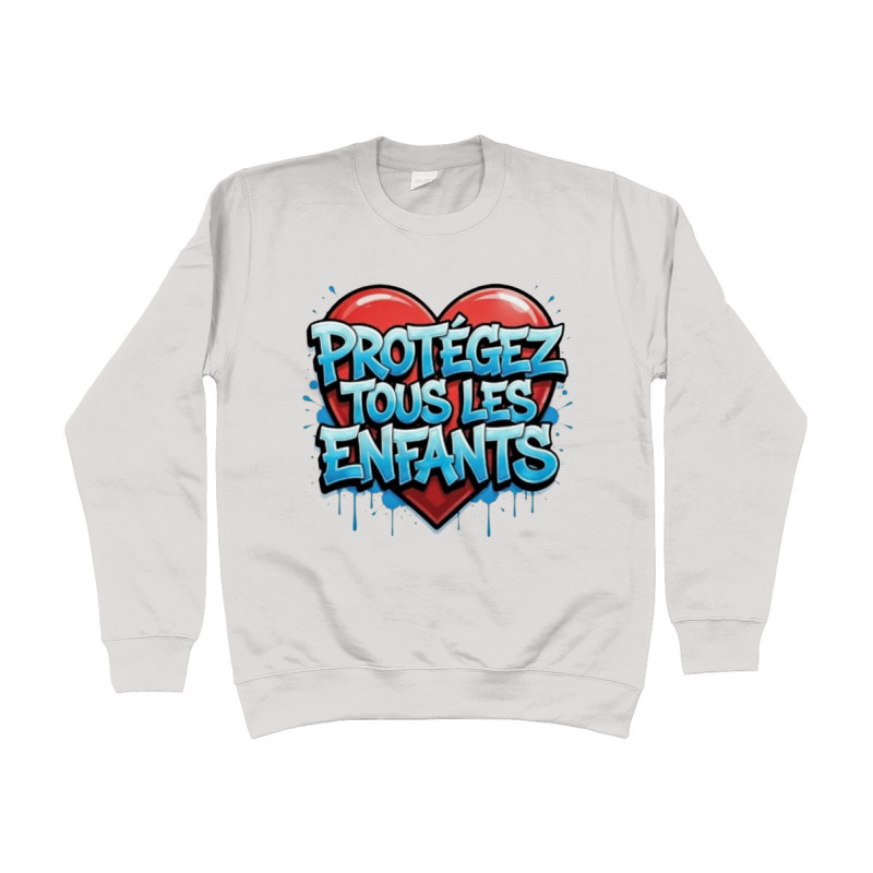 Sweat Shirt - Protéger Tous Les Enfants| Full Color printed Clothing