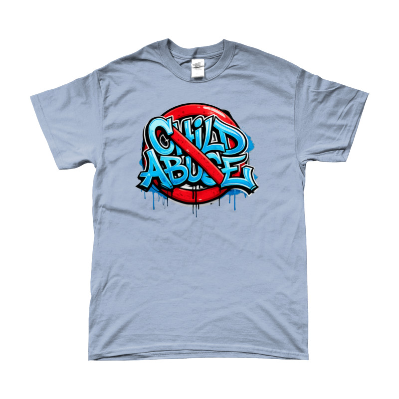 T-Shirt - Stop Child Abuse | Full Color printed Clothing