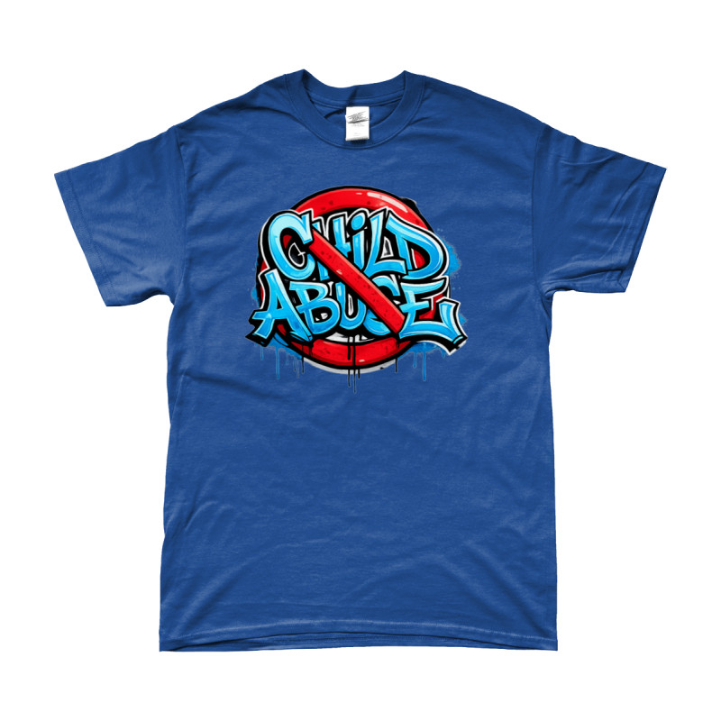 T-Shirt - Stop Child Abuse | Full Color printed Clothing