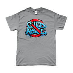 T-Shirt - Stop Child Abuse | Full Color bedrukte Kleding