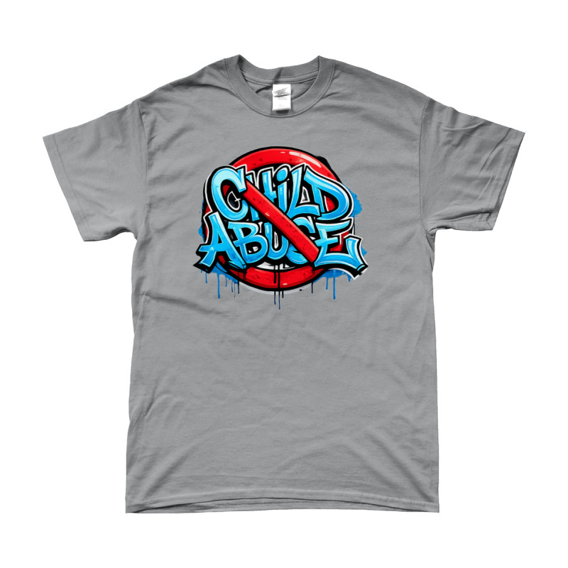 T-Shirt - Stop Child Abuse | Full Color bedrukte Kleding