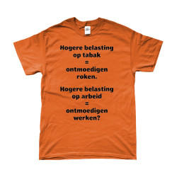 Hogere Belasting op Tabak | Bedrukte Kleding | Full Color