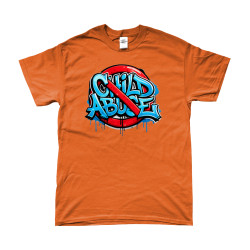 T-Shirt - Stop Child Abuse | Full Color bedrukte Kleding