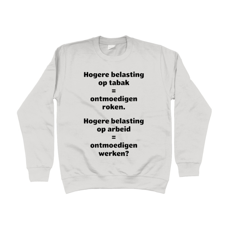 Sweater - Hogere Belasting op Tabak | Full Color bedrukte Kleding