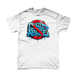 T-Shirt - Stop Child Abuse | Full Color bedrukte Kleding