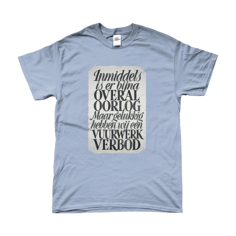 T-Shirt -  Vuurwerk Verbod | Full Color printed Clothing