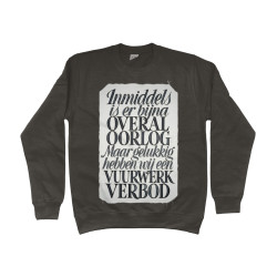 Sweater - Vuurwerk Verbod | Full Color bedrukte Kleding