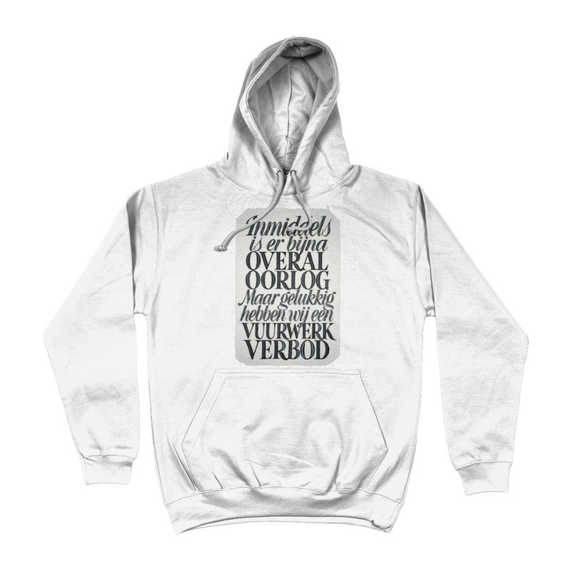 Hoodie - Vuurwerk Verbod | Full Color printed Clothing