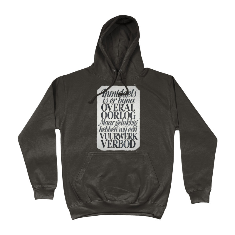 Hoodie - Vuurwerk Verbod | Full Color printed Clothing